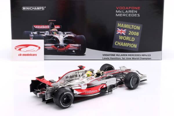 Minichamps 1:18 McLaren MP4/23 No.22 Lewis Hamilton Brazilian GP F1 World Champion 2008 (533081832) Diecast Model 10 Minichamps 1:18 McLaren MP4/23 No.22 Lewis Hamilton Brazilian GP F1 World Champion 2008 (533081832) Diecast Model