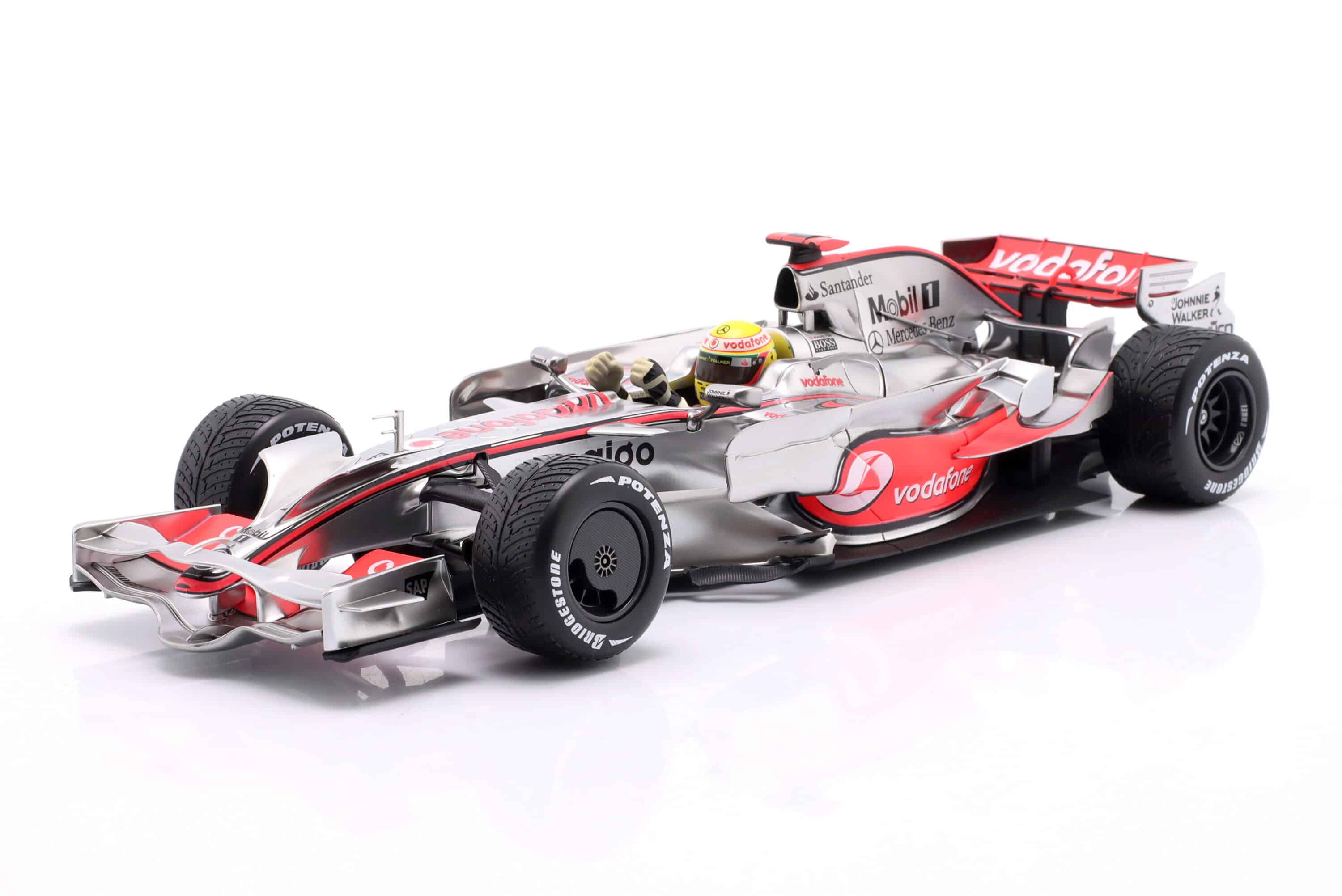 Minichamps 1:18 McLaren MP4/23 No.22 Lewis Hamilton Brazilian GP F1 World Champion 2008 (533081832) Diecast Model 3 Minichamps 1:18 McLaren MP4/23 No.22 Lewis Hamilton Brazilian GP F1 World Champion 2008 (533081832) Diecast Model