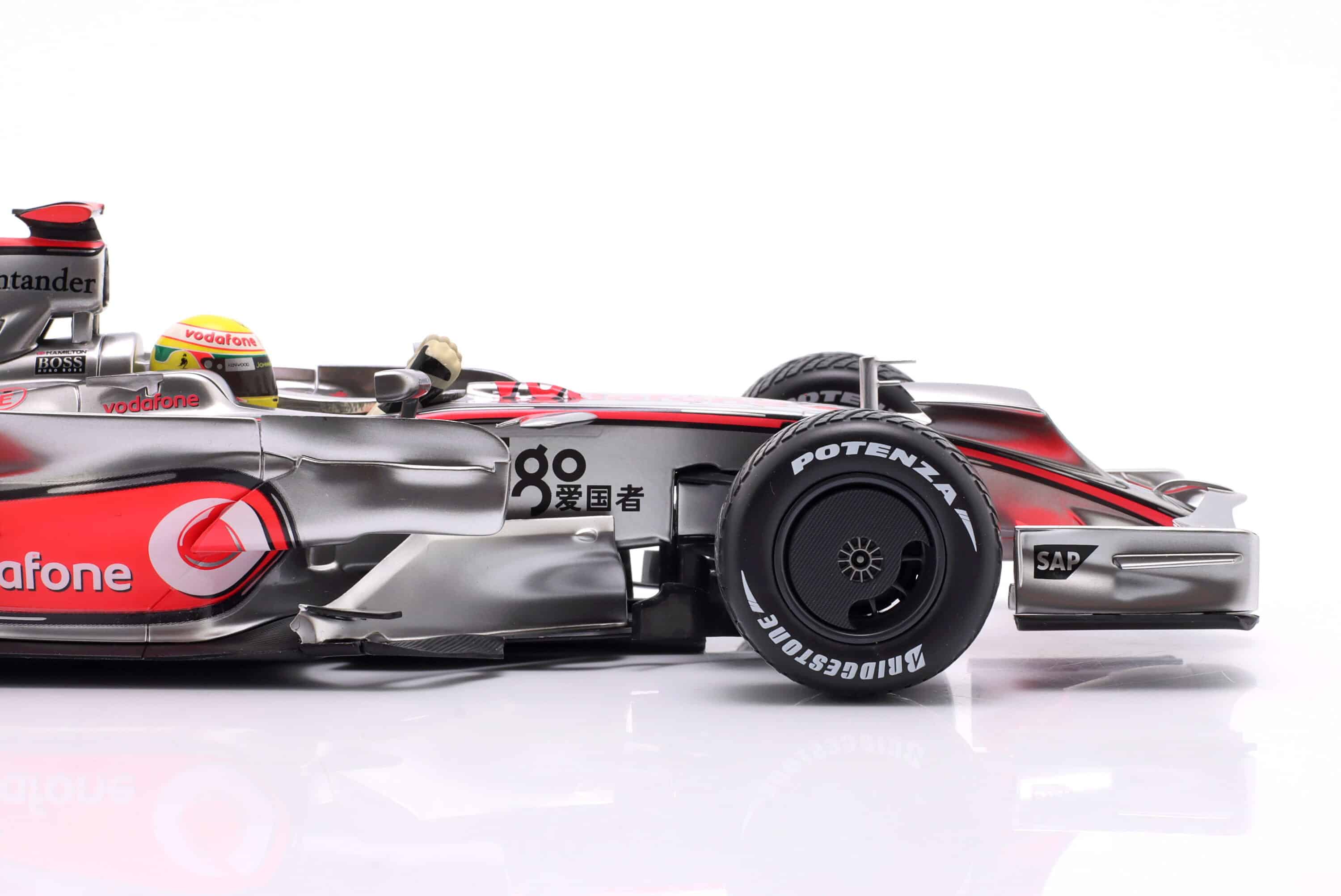Minichamps 1:18 McLaren MP4/23 No.22 Lewis Hamilton Brazilian GP F1 World Champion 2008 (533081832) Diecast Model 8 Minichamps 1:18 McLaren MP4/23 No.22 Lewis Hamilton Brazilian GP F1 World Champion 2008 (533081832) Diecast Model