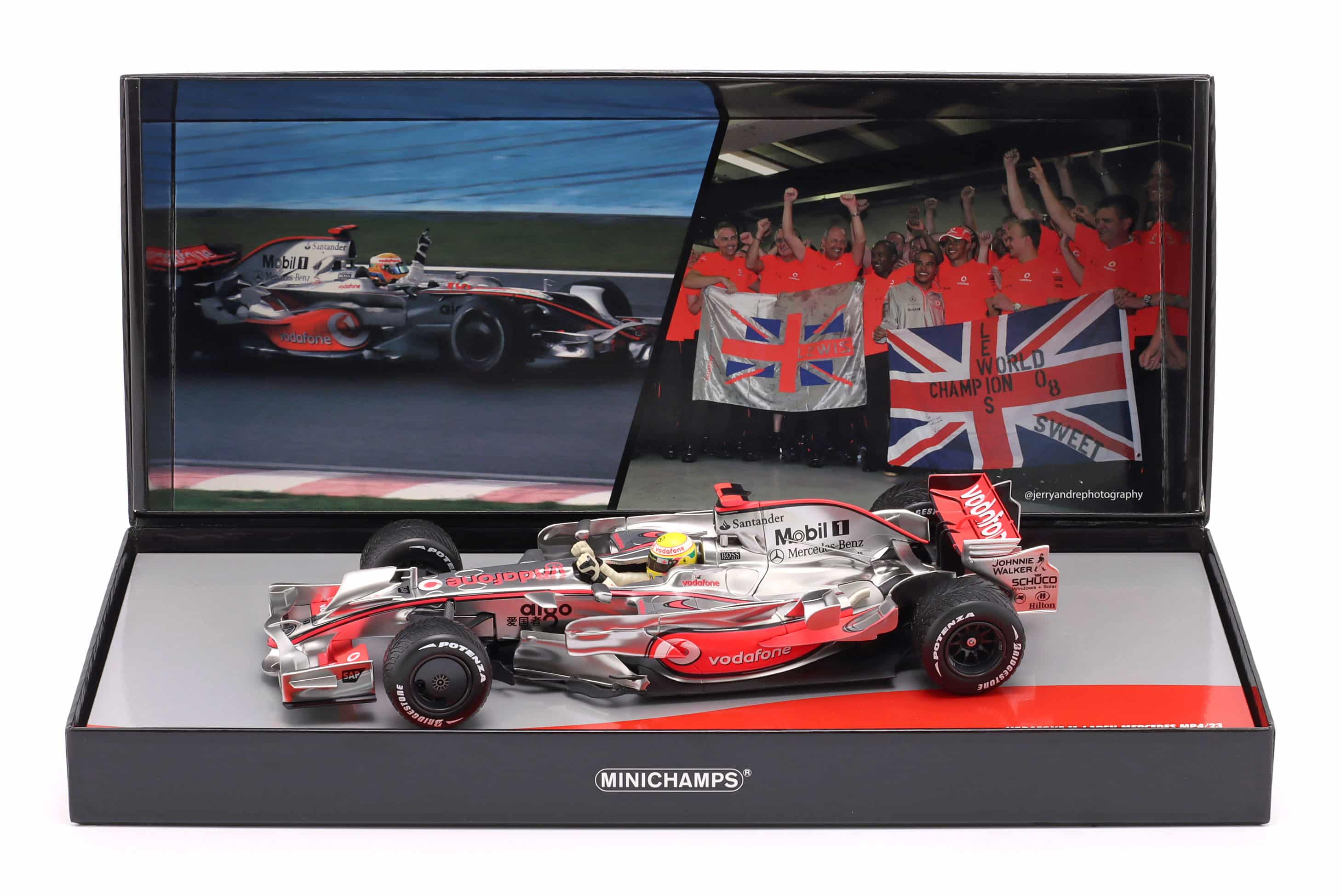 Minichamps 1:18 McLaren MP4/23 No.22 Lewis Hamilton Brazilian GP F1 World Champion 2008 (533081832) Diecast Model 9 Minichamps 1:18 McLaren MP4/23 No.22 Lewis Hamilton Brazilian GP F1 World Champion 2008 (533081832) Diecast Model