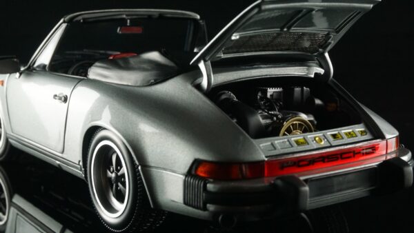 minichamps 100063034 1:18 porsche 911 2.3 carrera cabriolet diecast model silver image6