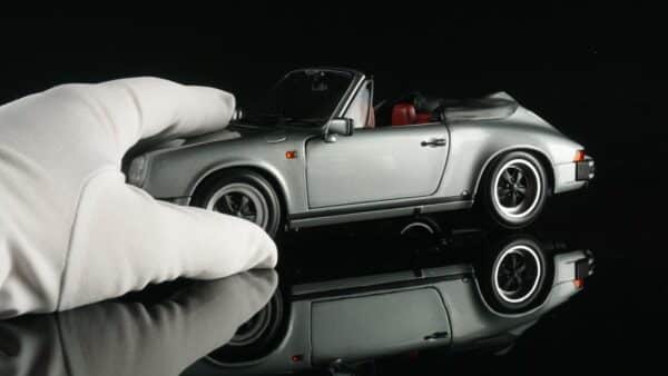 minichamps 100063034 1:18 porsche 911 2.3 carrera cabriolet diecast model silver image8