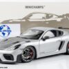 Minichamps - 1:18 Porsche Cayman GT4 RS Silver Metallic w/Weissach Package 2024 (110062122) Diecast Model 40 Minichamps - 1:18 Porsche Cayman GT4 RS Silver Metallic w/Weissach Package 2024 - Diecast Model