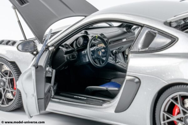 Minichamps - 1:18 Porsche Cayman GT4 RS Silver Metallic w/Weissach Package 2024 (110062122) Diecast Model 25 Minichamps - 1:18 Porsche Cayman GT4 RS Silver Metallic w/Weissach Package 2024 - Diecast Model