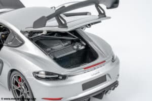 minichamps 110062122 porsche 718 cayman gt4 rs weissach pack silver diecast model 13