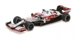 Minichamps - 1:18 Alfa Romeo Orlen C41 Kimi Raikkonen Final Race 2021 Abu Dhabi GP