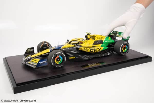 Minichamps - 1:12 McLaren F1 MCL38 No.4 Lando Norris Monaco GP 2024 Senna Tribute - Limited Edition Resin Model