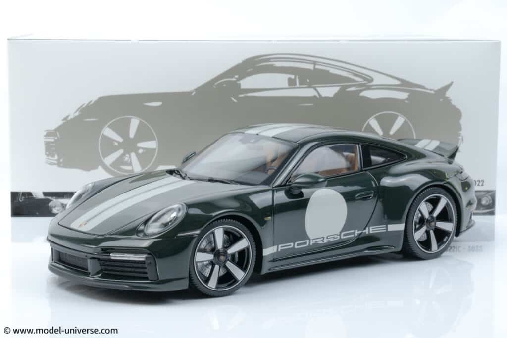 Latest arrivals at model-universe.com - 22 July 2025 : including Audi R8's by Keng Fai, AMG's by i-scale, Porsche 911's by Minichamps and much more.. 4 Minichamps - 1:18 Porsche 911 (992) Sport Classic Green Metallic with White Stripes 2022 - Diecast Model