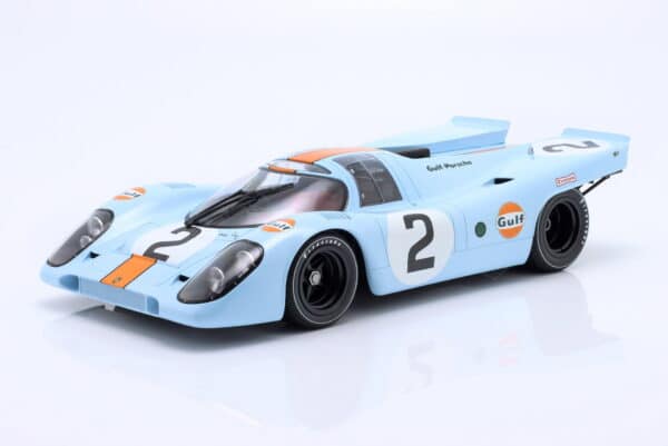 Diecast Model Shop - Model Universe 18 Minichamps 1:12 Porsche 917K No.2 Gulf Daytona 1970 winner