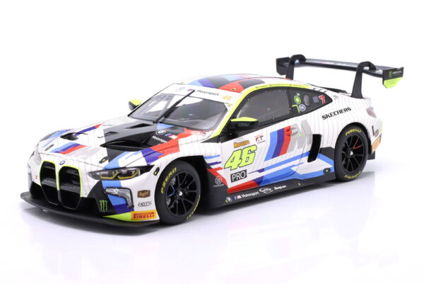 Alternative view of Minichamps 1:18 BMW M4 GT3 Team WRT 12h Bathurst 2025 Valentino Rossi (110252046) Diecast Model