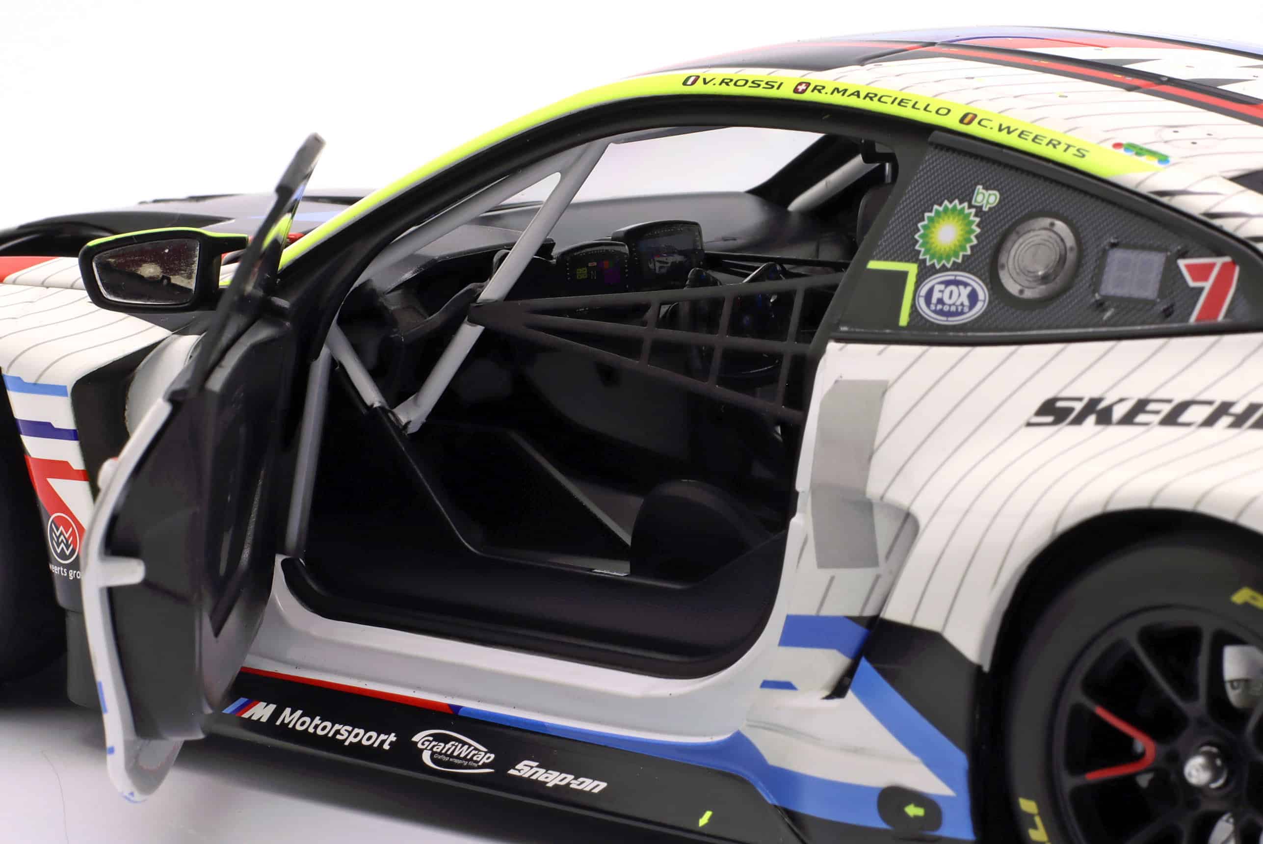 Minichamps 1:18 BMW M4 GT3 Team WRT 12h Bathurst 2025 Valentino Rossi (110252046) Diecast Model 5 Minichamps 1:18 BMW M4 GT3 Team WRT 12h Bathurst 2025 Valentino Rossi (110252046) Diecast Model - Image 5
