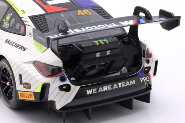 Minichamps 1:18 BMW M4 GT3 Team WRT 12h Bathurst 2025 Valentino Rossi (110252046) Diecast Model 12 Minichamps 1:18 BMW M4 GT3 Team WRT 12h Bathurst 2025 Valentino Rossi (110252046) Diecast Model