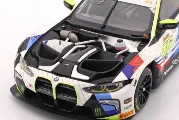 Minichamps 1:18 BMW M4 GT3 Team WRT 12h Bathurst 2025 Valentino Rossi (110252046) Diecast Model 13 Minichamps 1:18 BMW M4 GT3 Team WRT 12h Bathurst 2025 Valentino Rossi (110252046) Diecast Model