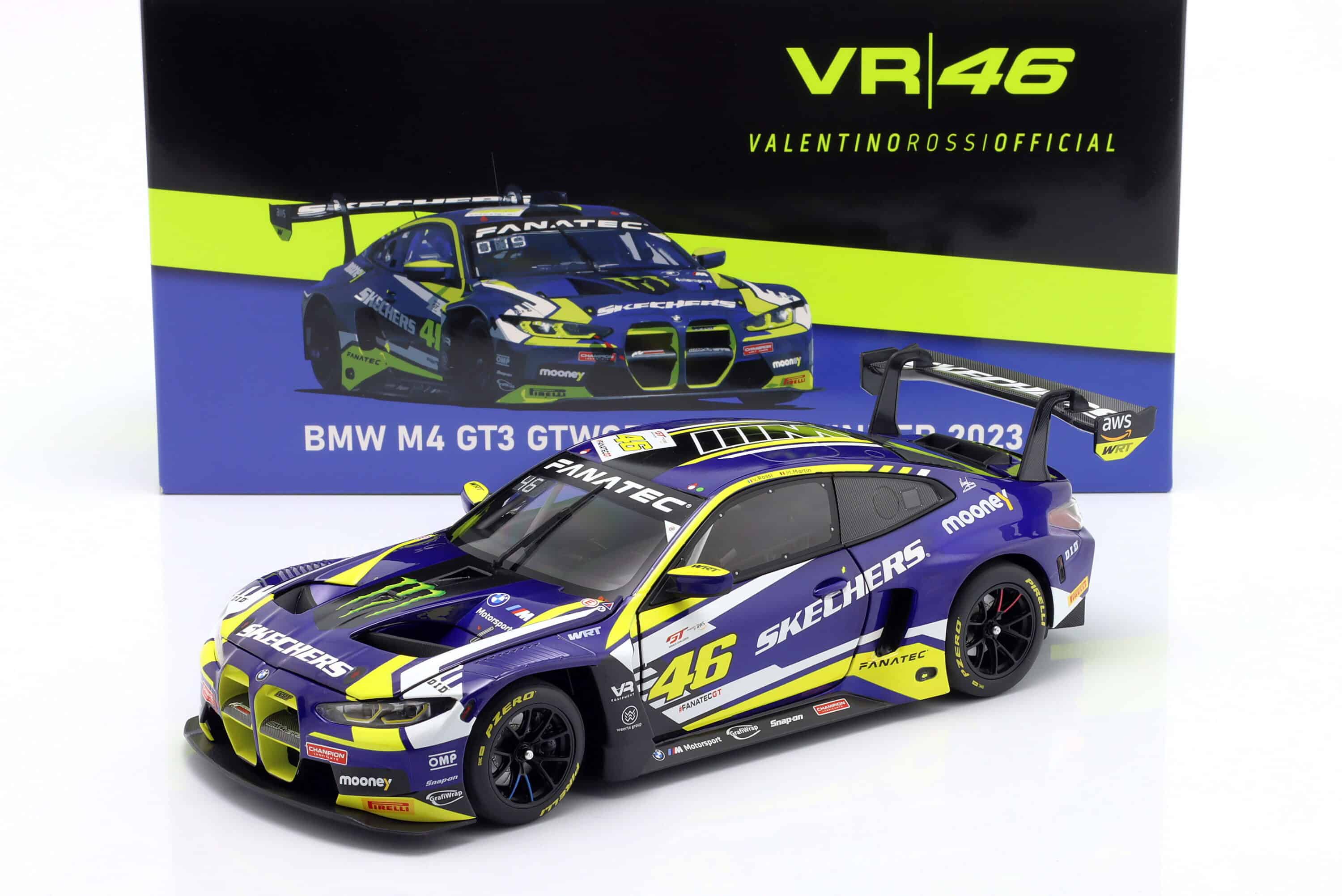 Minichamps - 1:18 BMW M4 GT3 No.46 Valentino Rossi Winner GTWCE Misano 2023 - Diecast Model