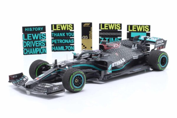 Minichamps - 1:18 Mercedes-AMG F1 W11 No.44 Lewis Hamilton World Champion 2020 Turkish GP - Limited Edition Diecast Model 11 Minichamps - 1:18 Mercedes-AMG F1 W11 No.44 Lewis Hamilton World Champion 2020 Turkish GP - Limited Edition Diecast Model
