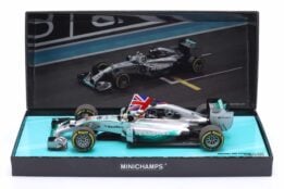 Minichamps - 1:18 Mercedes-AMG F1 W05 Lewis Hamilton Winner Abu Dhabi GP 2014 Diecast Model