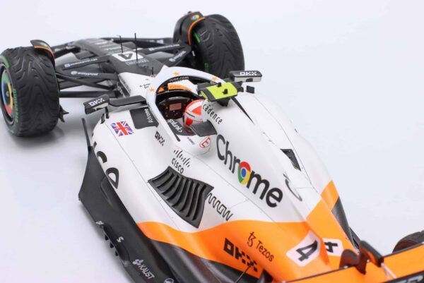 Minichamps - 1:18 McLaren MCL60 No.4 Lando Norris Monaco GP 2023 - Limited Edition Diecast Model 12 Minichamps - 1:18 McLaren MCL60 No.4 Lando Norris Monaco GP 2023 - Limited Edition Diecast Model
