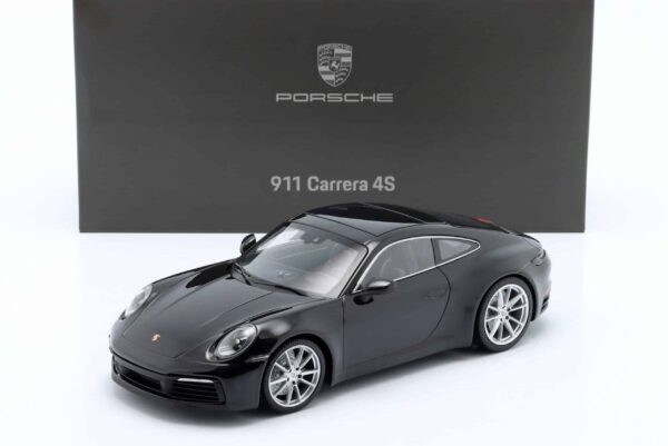 Minichamps - 1:18 Porsche 911 (992) Carrera 4S Black - Porsche Exclusive Diecast Model