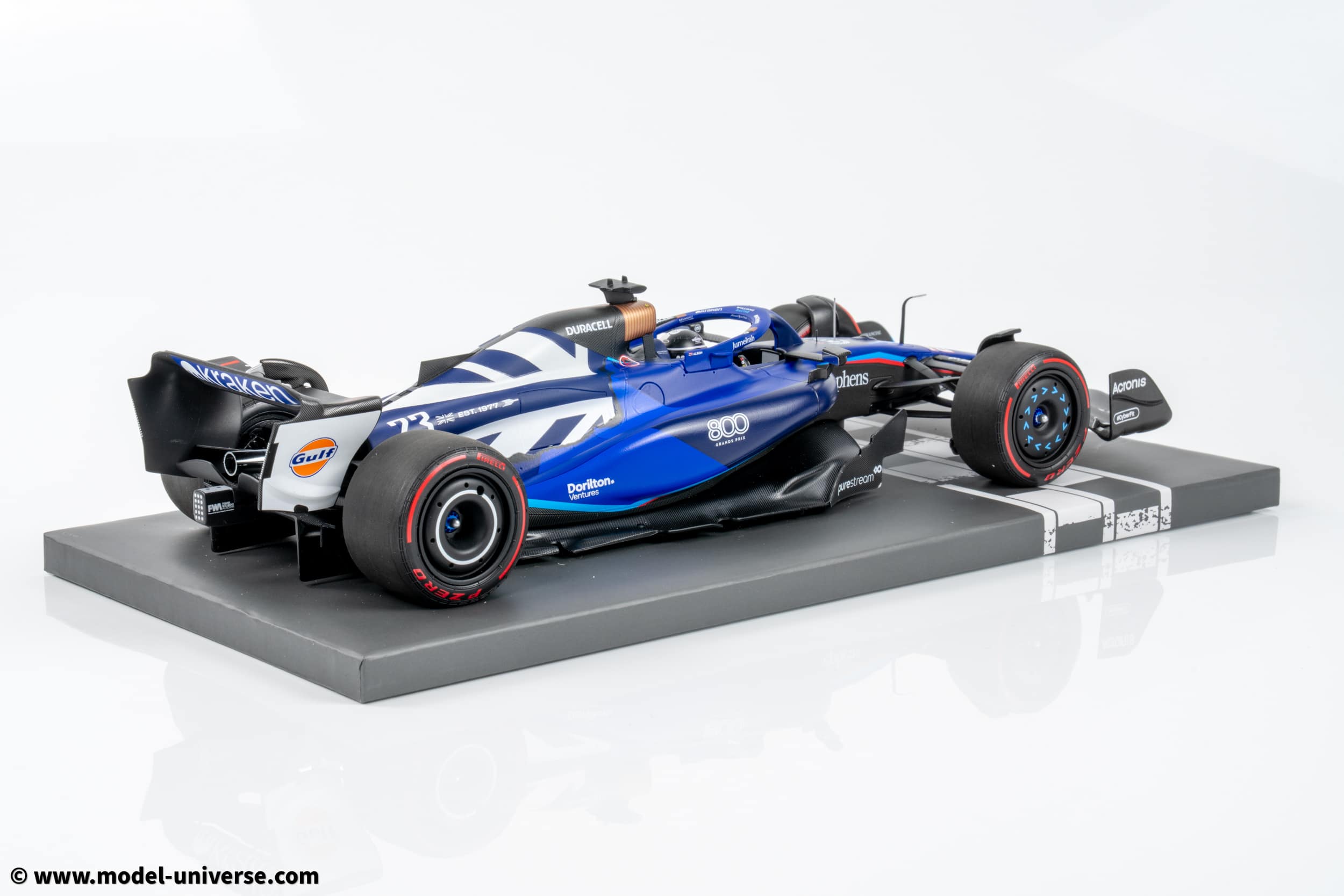 Minichamps - 1:18 Williams Racing FW45 Alexander Albon Williams 800th GP British GP 2023 - Limited Edition Resin Model 5 Minichamps - 1:18 Williams Racing FW45 Alexander Albon Williams 800th GP British GP 2023 - Limited Edition Resin Model