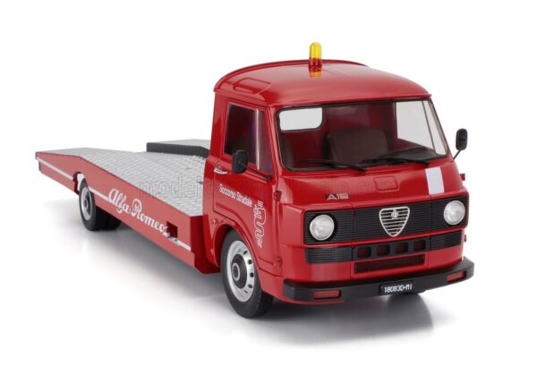 Mitica 1:18 Alfa Romeo A12 (F12) Carro Attrezzi Tow Truck Red 1977 Transporter (200083-D) Limited Edition Diecast Model 21 Mitica 1:18 Alfa Romeo A12 (F12) Carro Attrezzi Tow Truck Red 1977 Transporter (200083-D) Limited Edition Diecast Model
