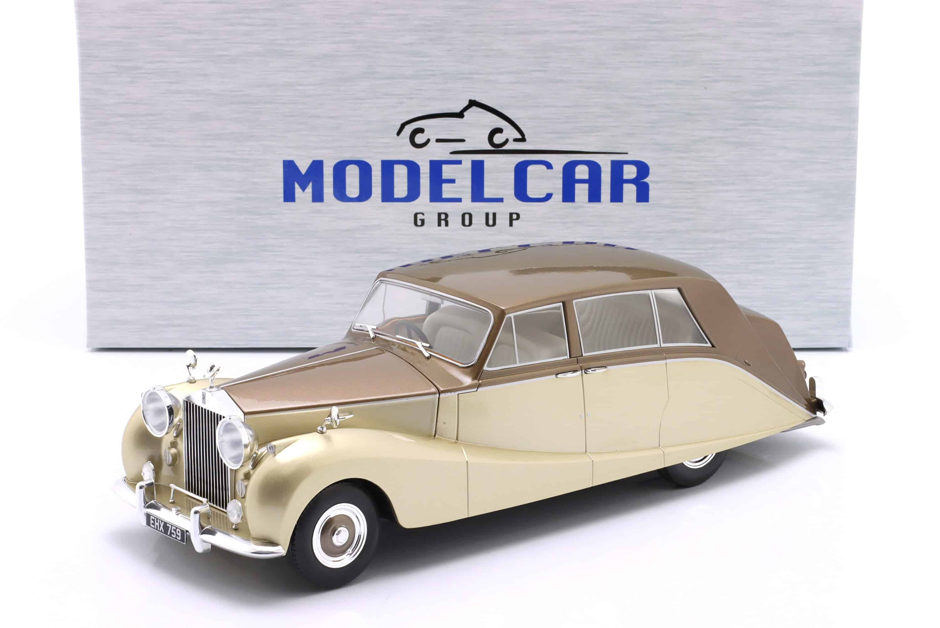 MCG 1:18 Rolls Royce Silver Wraith Empress by Hooper Brown/Gold 1956 (MCG18000) Diecast Model 1 MCG 1:18 Rolls Royce Silver Wraith Empress by Hooper Brown/Gold 1956 (MCG18000) Diecast Model
