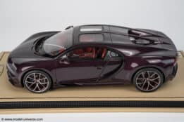 MR Collection 1:18 Bugatti Chiron Sky View Red Carbon / Black - Limited Edition Resin Model