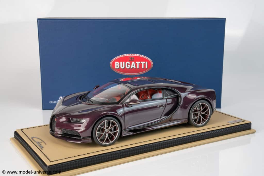 Latest arrivals at model-universe.com - 22 June 2025 - including "yellow" Ferrari 499P's from 24h of Le Mans, exquisite RR Cullinan, Steve McQueen's personal Ferrari 250 GT, and many, many, more ... 9 MR Collection - 1:18 Bugatti Chiron Sky View Red Carbon / Black - Limited Edition Resin Model