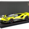 MR Collection - 1:18 Lamborghini Fenomeno Giallo Stile Yellow - Resin Model 4 MR Collection 1:18 Lamborghini Fenomeno Giallo Stile yellow resin model car with presentation box, front three-quarter view (LAMBO064A)
