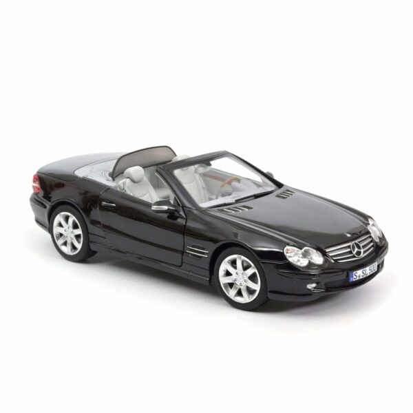 Norev 183840 Mercedes SL 500 Convertible 2003 Black Diecast Model