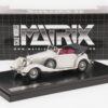 Matrix 1:43 Mercedes-Benz 500K Cabriolet C Grey 1935 (MX41302-313) Limited Edition Resin Model 27 Matrix 1:43 Mercedes-Benz 500K Cabriolet C Grey 1935 (MX41302-313) resin model, with box, front