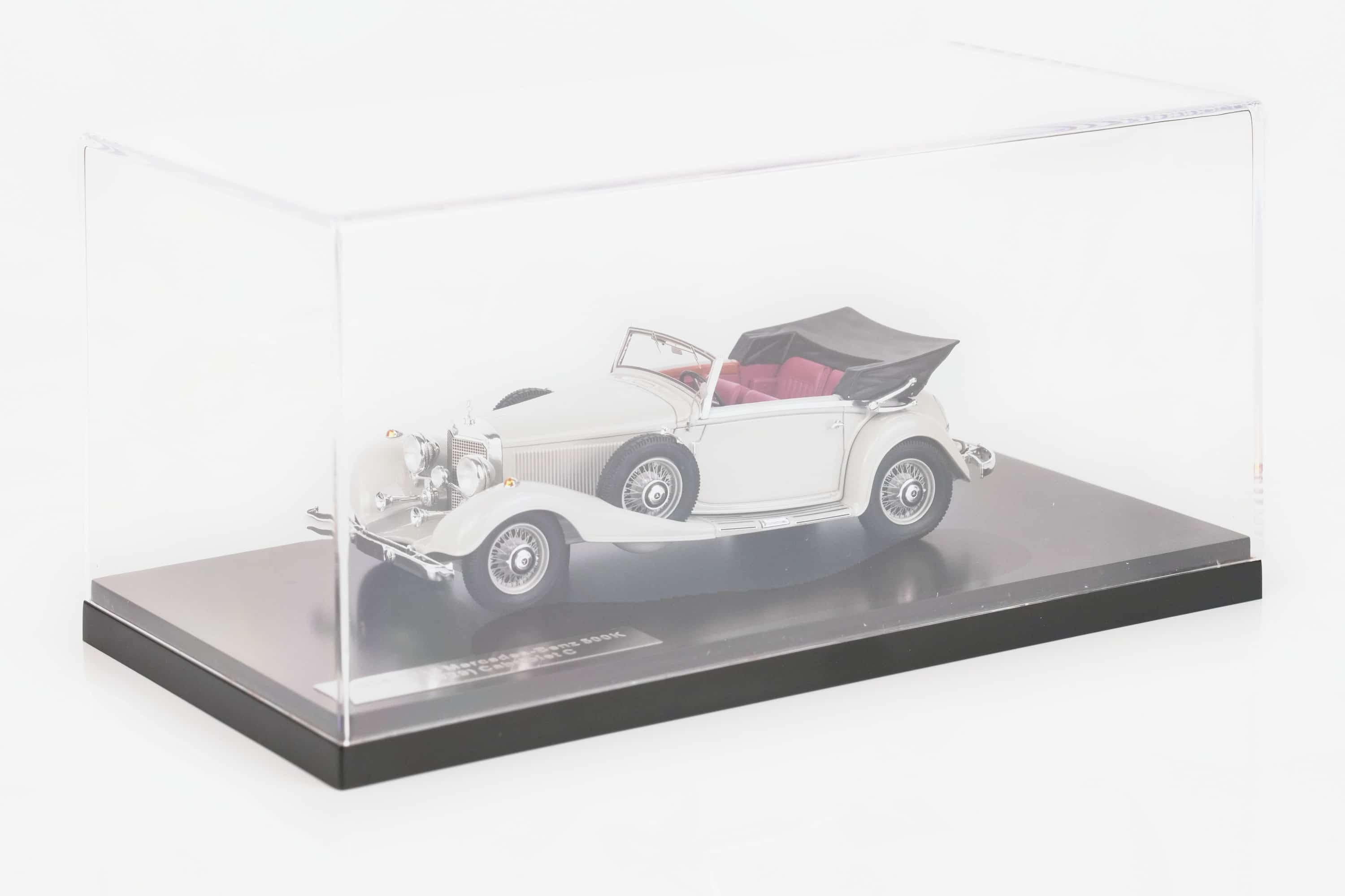 Matrix 1:43 Mercedes-Benz 500K Cabriolet C Grey 1935 (MX41302-313) Limited Edition Resin Model 7 Matrix 1:43 Mercedes-Benz 500K Cabriolet C Grey 1935 (MX41302-313) resin model, in display case