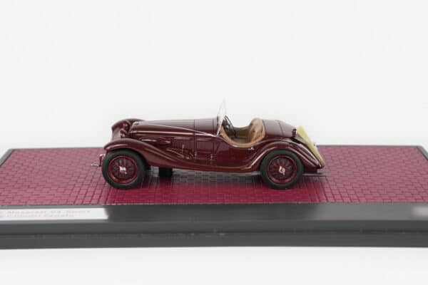 Matrix 1:43 Maserati V4 Sport 16 Cilindri Zagato Maroon 1929 (MX51311-012) Limited Edition Resin Model 10 Matrix 1:43 Maserati V4 Sport 16 Cilindri Zagato Maroon 1929 (MX51311-012) resin model, side view
