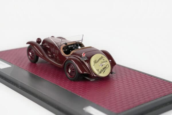 Matrix 1:43 Maserati V4 Sport 16 Cilindri Zagato Maroon 1929 (MX51311-012) Limited Edition Resin Model 11 Matrix 1:43 Maserati V4 Sport 16 Cilindri Zagato Maroon 1929 (MX51311-012) resin model, rear three-quarter