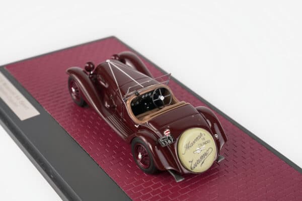 Matrix 1:43 Maserati V4 Sport 16 Cilindri Zagato Maroon 1929 (MX51311-012) Limited Edition Resin Model 12 Matrix 1:43 Maserati V4 Sport 16 Cilindri Zagato Maroon 1929 (MX51311-012) resin model, high angle