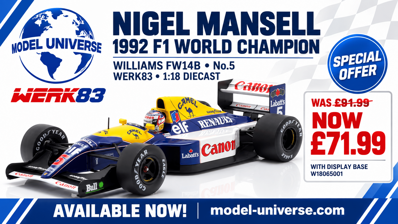 Nigel Mansell Williams FW14B