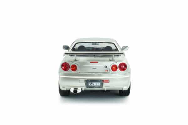 Solido 1:18 Nissan Skyline GT-R (BNR34) Z-Tune with NISMO Parts 1999 Silver (S1804312) Diecast Model 14 Solido 1:18 Nissan Skyline GT-R (BNR34) Z-Tune with NISMO Parts 1999 Silver (S1804312) Diecast Model