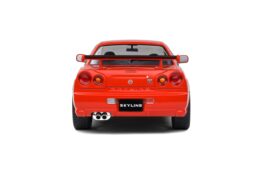 Solido S1804305 Nissan Skyline GTR R34 Active Red 1999 1:18 Diecast Model