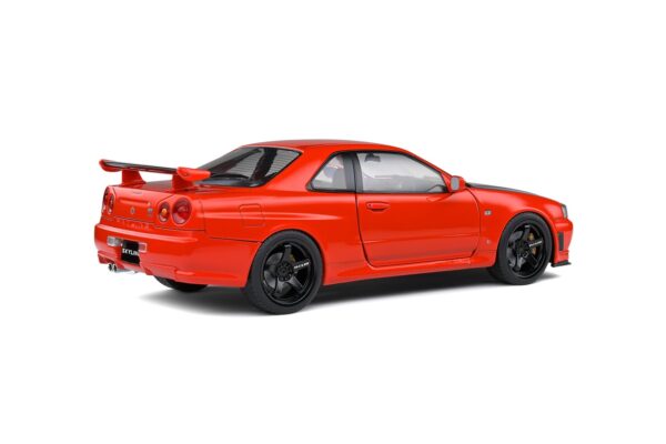 Solido S1804305 Nissan Skyline GTR R34 Active Red 1999 1:18 Diecast Model