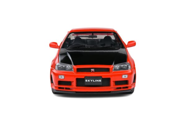 Solido S1804305 Nissan Skyline GTR R34 Active Red 1999 1:18 Diecast Model