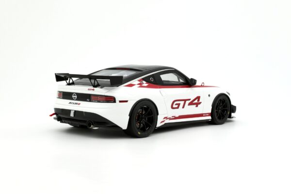 Diecast Model Shop - Model Universe 50 Alternative view of Otto Mobile 1:18 Nissan Z GT4 NISMO Coupe White 2022 (OT1124) Limited Edition Resin Model