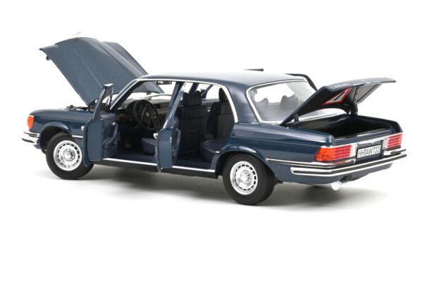 Norev 1:18 Mercedes-Benz 350 SEL Hansa Blue 1979 (183976) Diecast Model 5 Norev 1:18 Mercedes-Benz 350 SEL Hansa Blue 1979 (NV183976) Diecast Model - Image 2
