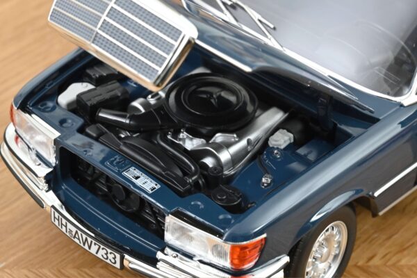 Norev 1:18 Mercedes-Benz 350 SEL Hansa Blue 1979 (183976) Diecast Model 6 Norev 1:18 Mercedes-Benz 350 SEL Hansa Blue 1979 (NV183976) Diecast Model - Image 3