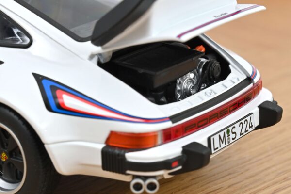 Norev 1:18 Porsche 911 Turbo 3.3 1980 White (187668) Diecast Model 6 Norev 1:18 Porsche 911 Turbo 3.3 White 1980 (NV187668) Diecast Model - Image 3