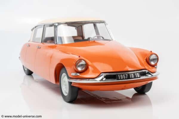 Norev 1:12 Citroen ID 19 Capucine Orange and Cream 1957 - Limited Edition Diecast Model