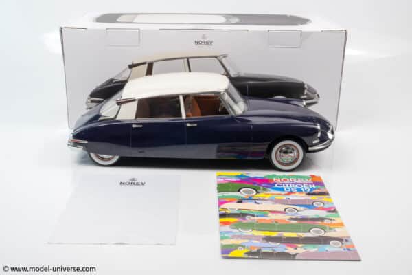 Norev - 1:12 Citroen DS 19 Purple and Champagne 1955 - Limited Edition Diecast Model