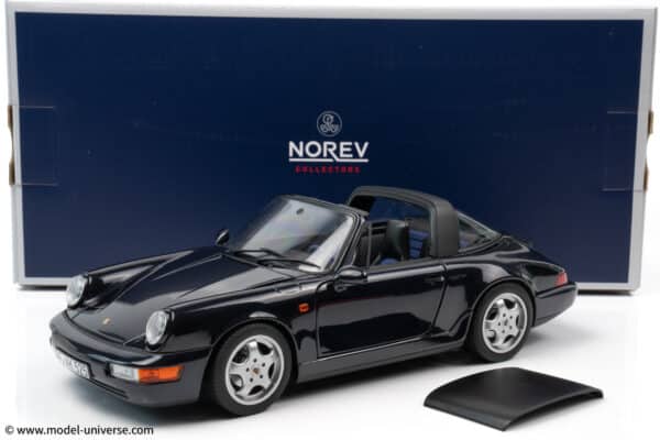 Norev - 1:18 Porsche 911 Carrera 4 Targa 1991 Dark Blue Metallic - Diecast Model