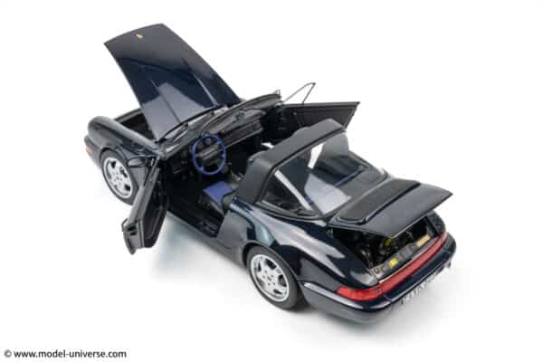 Norev - 1:18 Porsche 911 Carrera 4 Targa 1991 Dark Blue Metallic - Diecast Model