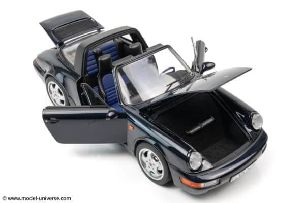 Norev - 1:18 Porsche 911 Carrera 4 Targa 1991 Dark Blue Metallic - Diecast Model