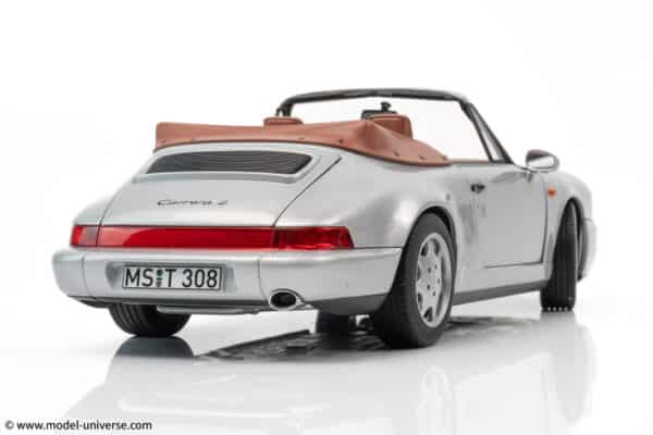 Norev - 1:18 Porsche 911 (964) Carrera 2 Cabriolet 1990 Silver - Diecast Model