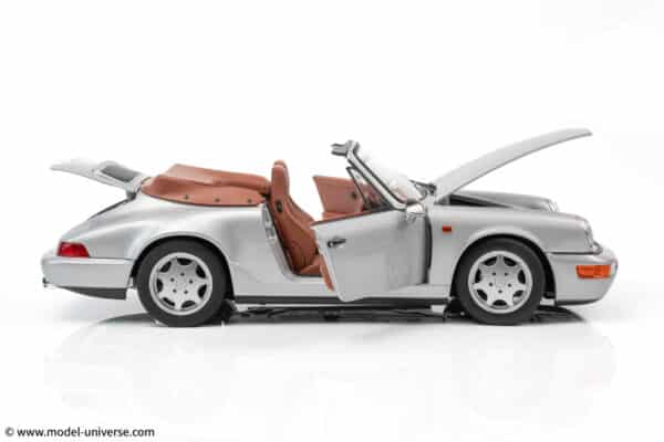 Norev - 1:18 Porsche 911 (964) Carrera 2 Cabriolet 1990 Silver - Diecast Model